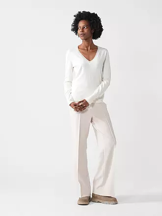 CAMBIO | Pantalon coupe évasée | creme